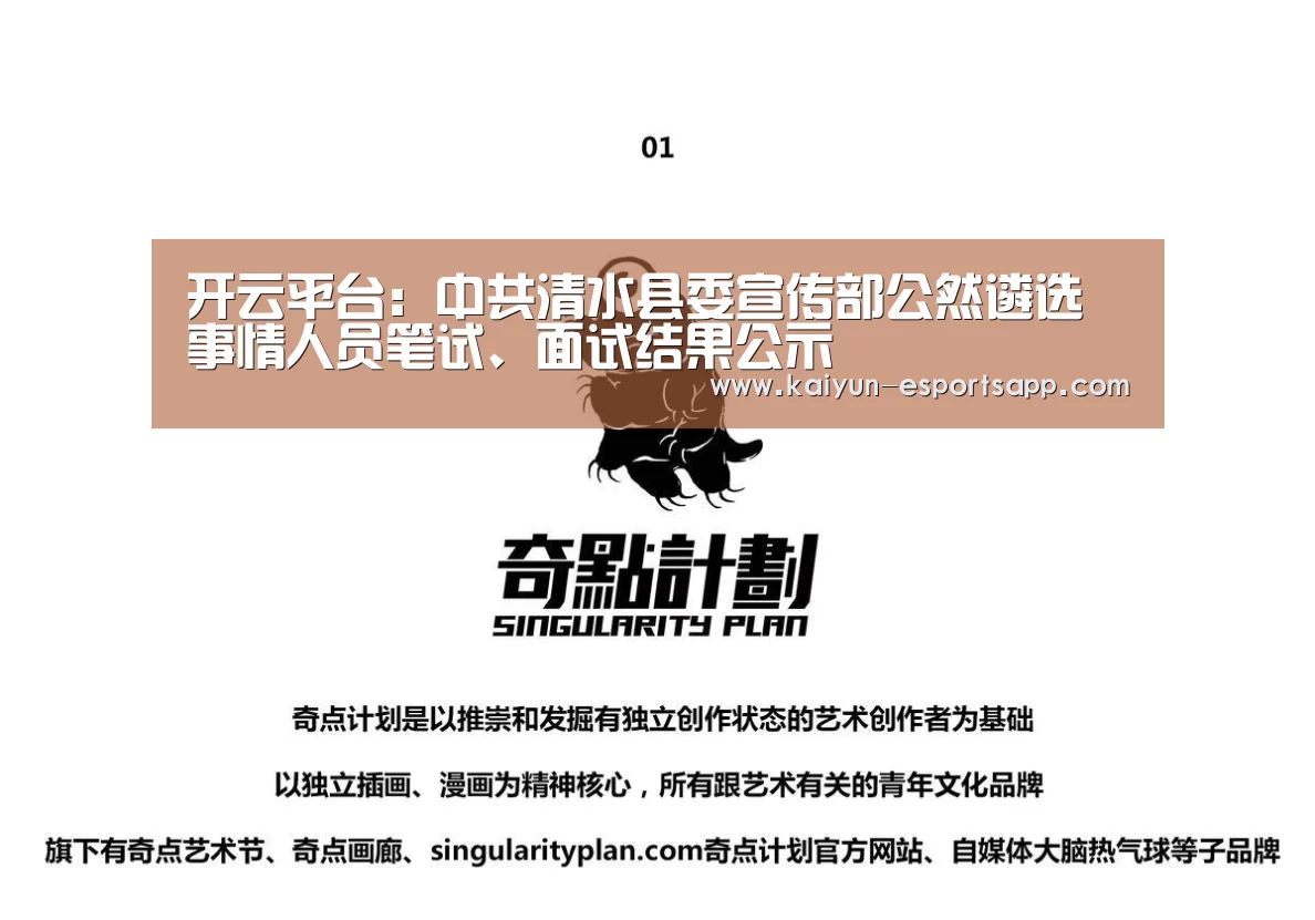 开云平台:中共清水县委宣传部公然遴选事情人员笔试、面试结果公示(图1) 开云电竞
