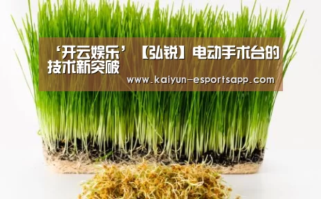 ‘开云娱乐’【弘锐】电动手术台的技术新突破(图2) 开云电竞