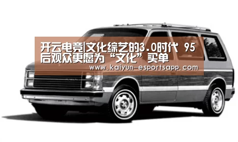 开云电竞|文化综艺的3.0时代 95后观众更愿为“文化”买单(图1) 开云真人